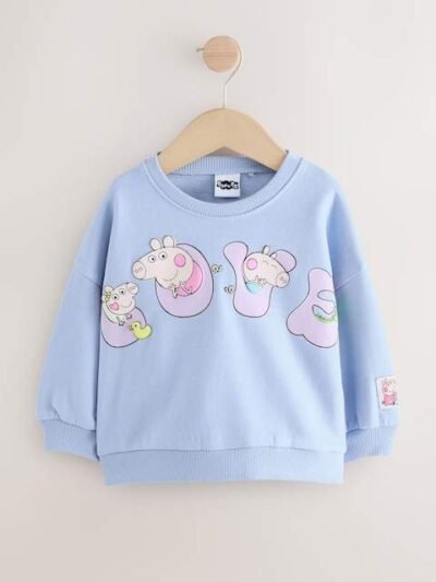Blue Peppa Pig & Evie Crew Neck Sweatshirt