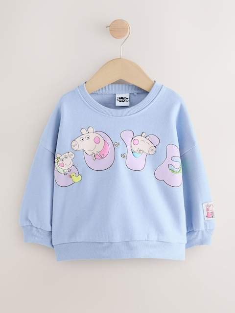 Blue Peppa Pig & Evie Crew Neck Sweatshirt