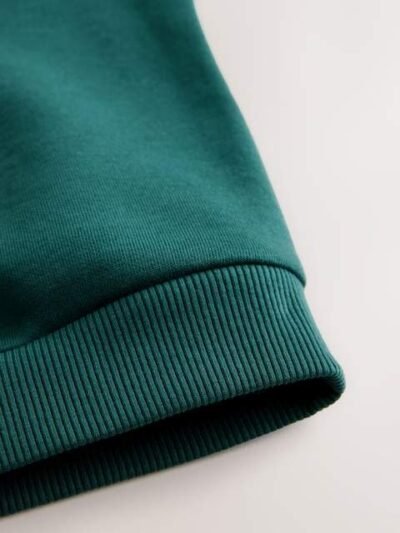 Green Tiger Print All-Over Print Crew Neck Sweatshirt