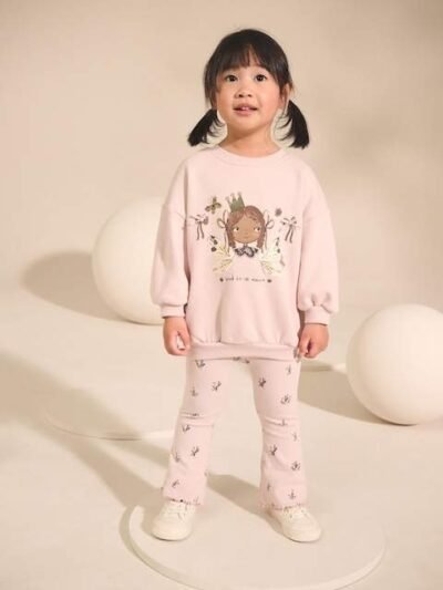 Light Pink Fairy Crew Neck Sweatshirt