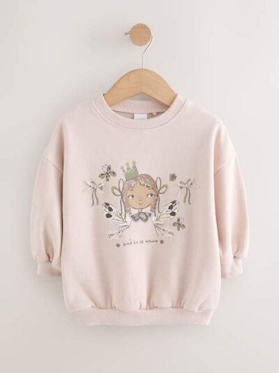 Light Pink Fairy Crew Neck Sweatshirt