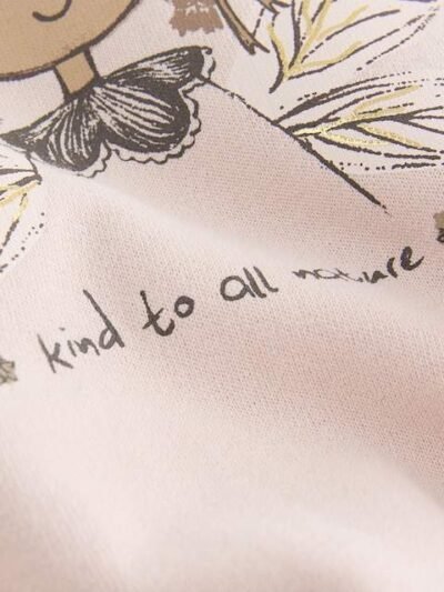 Light Pink Fairy Crew Neck Sweatshirt