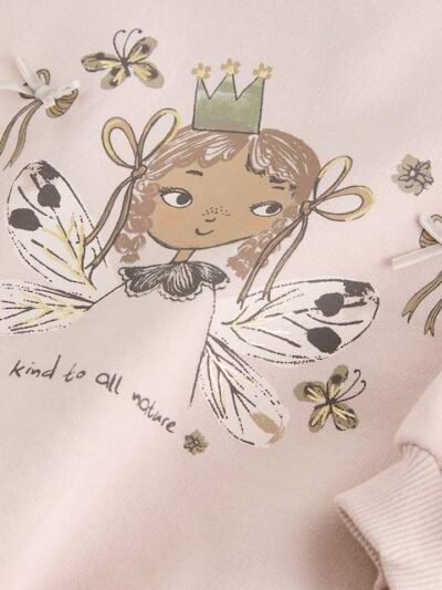 Light Pink Fairy Crew Neck Sweatshirt