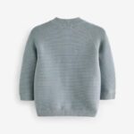 Blue Zip Through Cardigan