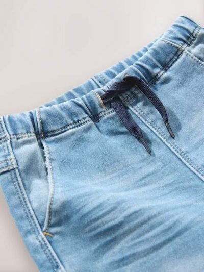 Mid Wash Denim Super Soft Pull-On Jeans With Stretch