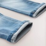 Mid Wash Denim Super Soft Pull-On Jeans With Stretch