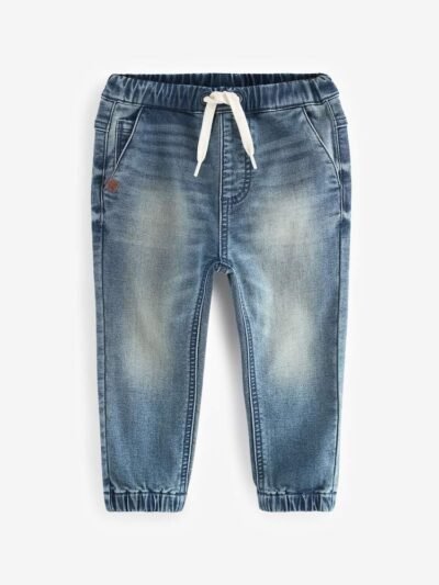Mid Blue Joggers Jeans With Comfort Stretch