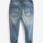 Mid Blue Joggers Jeans With Comfort Stretch