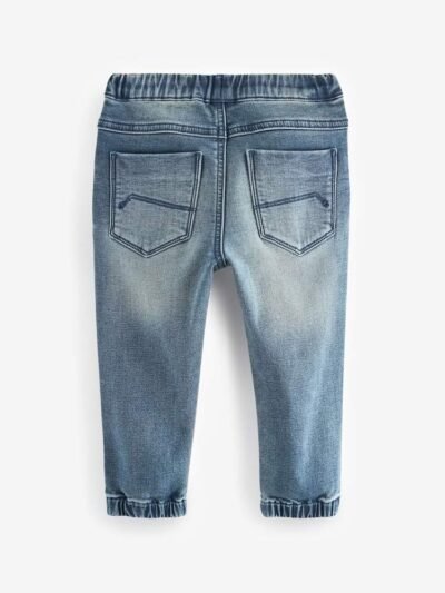 Mid Blue Joggers Jeans With Comfort Stretch