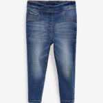 Mid Blue Denim 1 Pack Elasticated Waist Jeggings