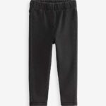 Black Denim 1 Pack Elasticated Waist Jeggings