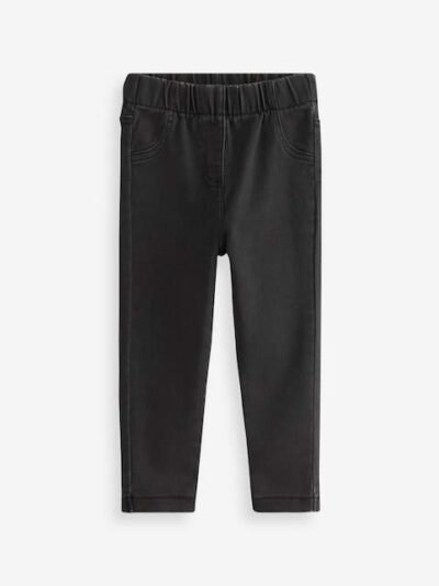Black Denim 1 Pack Elasticated Waist Jeggings