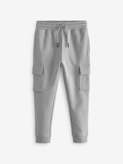 Grey Slim Fit Cargo Rich Joggers