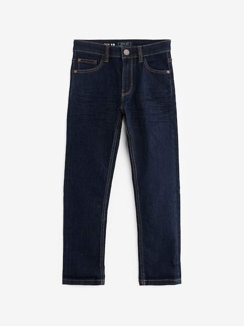 Blue Dark Regular Fit Stretch Jeans