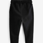 Black Pintuck 100% Cotton Joggers