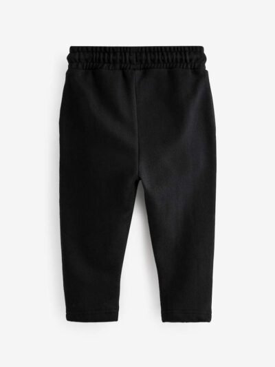 Black Pintuck 100% Cotton Joggers