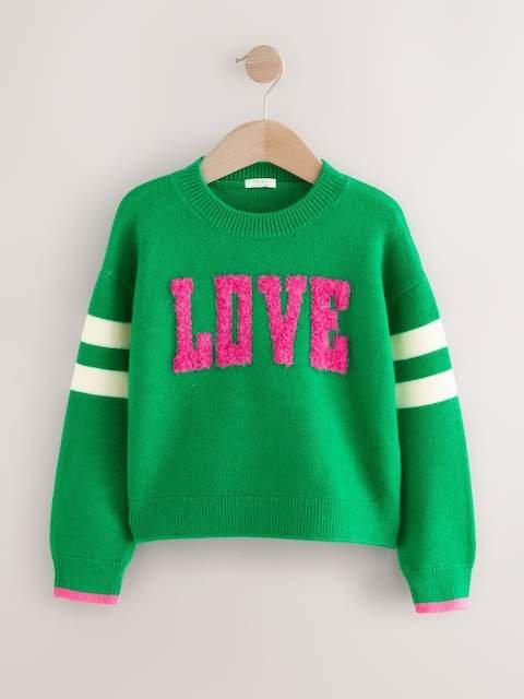 Green Love Graphic Jumper