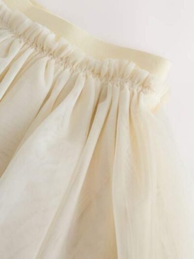 Neutral Sweatshirt Skirt and Leggings 2 Piece Set