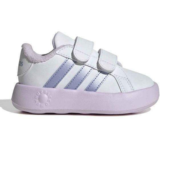 Adidas Grand Court Disney Daisy Duck Fleece Lined Kids Shoes