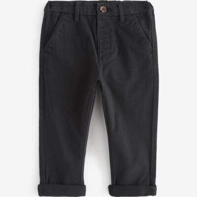 Black Stretch Chino Trousers