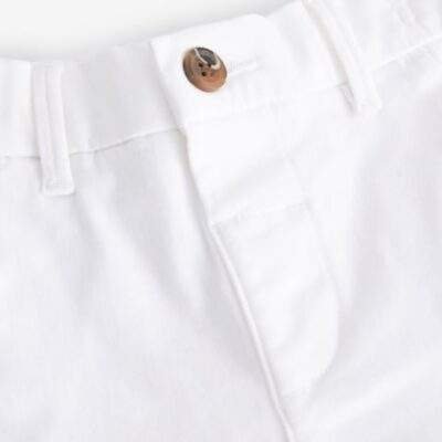 White Stretch Chino Trousers