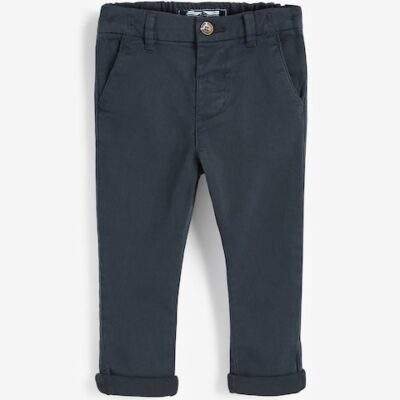 Navy Blue Stretch Chino Trousers
