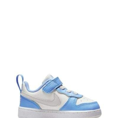 Nike White Blue Grey Infant Court Borough Low Recraft Trainers