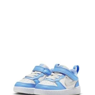 Nike White Blue Grey Infant Court Borough Low Recraft Trainers
