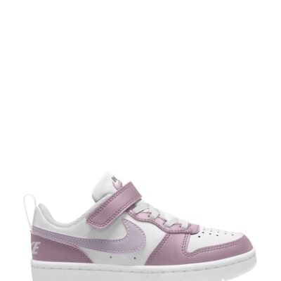Nike White/Pink Plum Junior Court Borough Low Recraft Trainers
