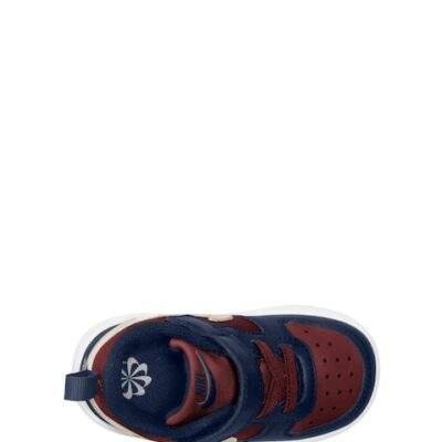 Nike Dark Team Red/Navy Infant Court Borough Low Recraft Trainers