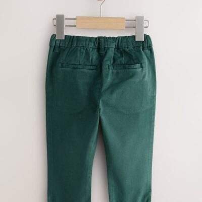 Green Stretch Chino Trousers