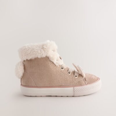 Neutral Bunny Standard Fit (F) Character High Top Trainers