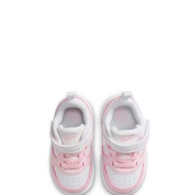 Nike White/Pink Infant Court Borough Low Recraft Trainers