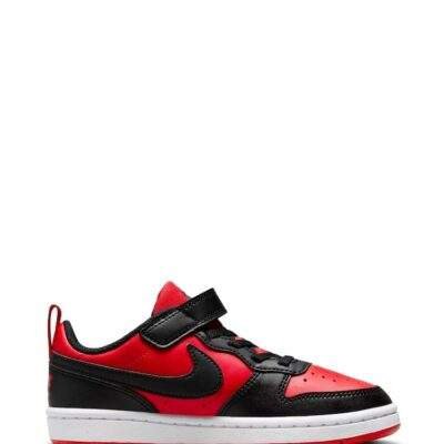 Nike Red/Black Junior Court Borough Low Recraft Trainers
