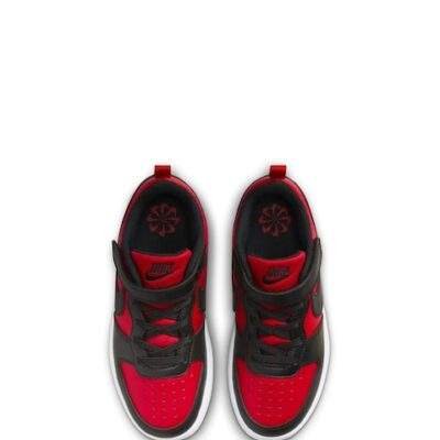 Nike Red/Black Junior Court Borough Low Recraft Trainers