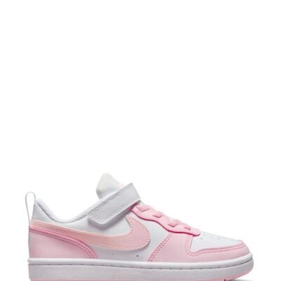 Nike White/Pink Junior Court Borough Low Recraft Trainers