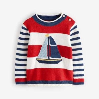 Boat Stripe Knitted Jumper