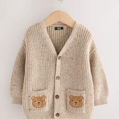Neutral Bears Character Cardigan