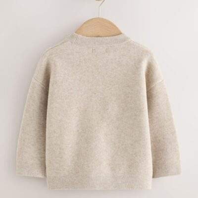 Neutral Gingerbread House Knitted Christmas Jumper