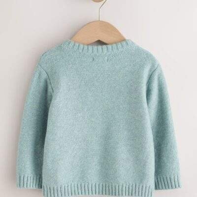 Mineral Blue Knitted Christmas Jumper