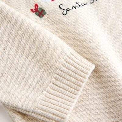 Cream Knitted Christmas Jumper