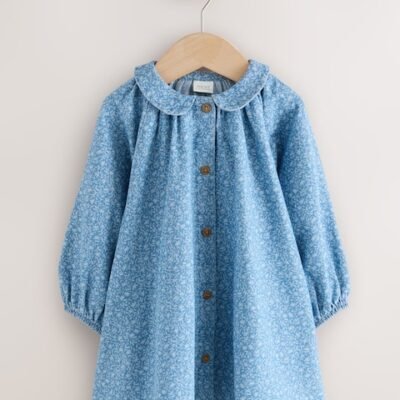 Denim Ditsy Shirt Dress