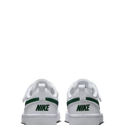 Nike White/Fir Green Junior Court Borough Low Recraft Trainers