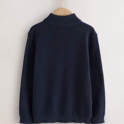 Navy Blue Quarter Zip Jumper