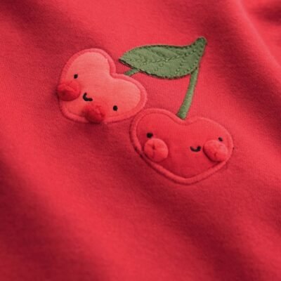 Red Sweat Check Dress