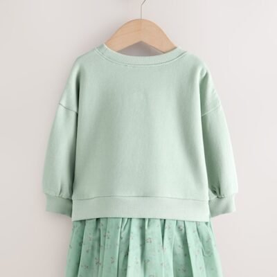 Blue Bunny Sweat Party Dress