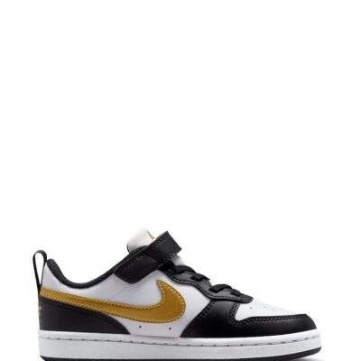 Nike Black/Gold Junior Court Borough Low Recraft Trainers