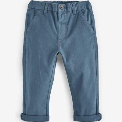 Blue Stretch Chino Trousers