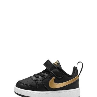 Nike Black/Gold Infant Court Borough Low Recraft Trainers