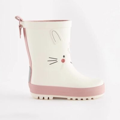 White Bunny Wellies